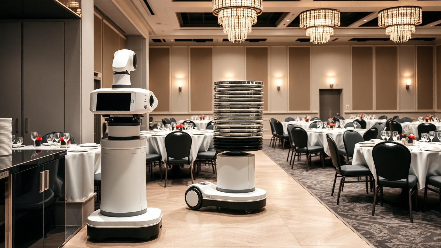 DINERBOT T10 in a banqueting venue