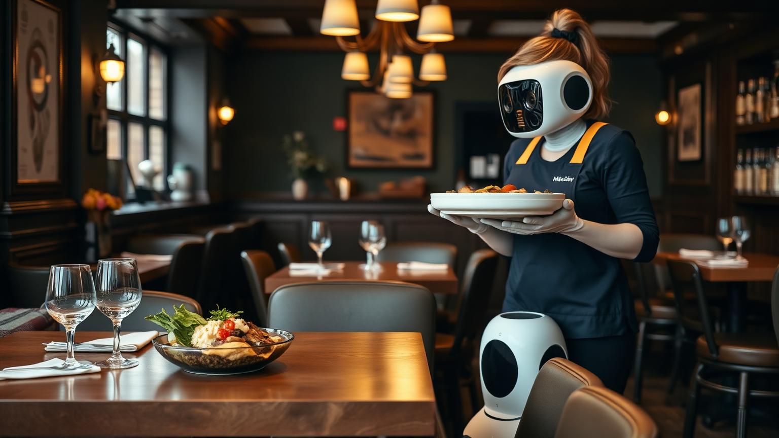 DINERBOT T3 working in a UK gastropub