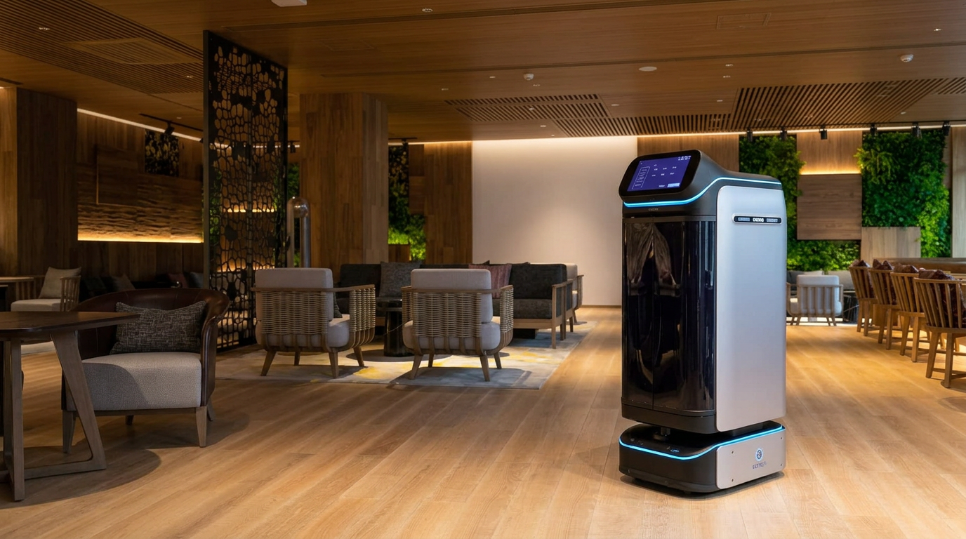 DINERBOT T3 — secure hotel and office delivery